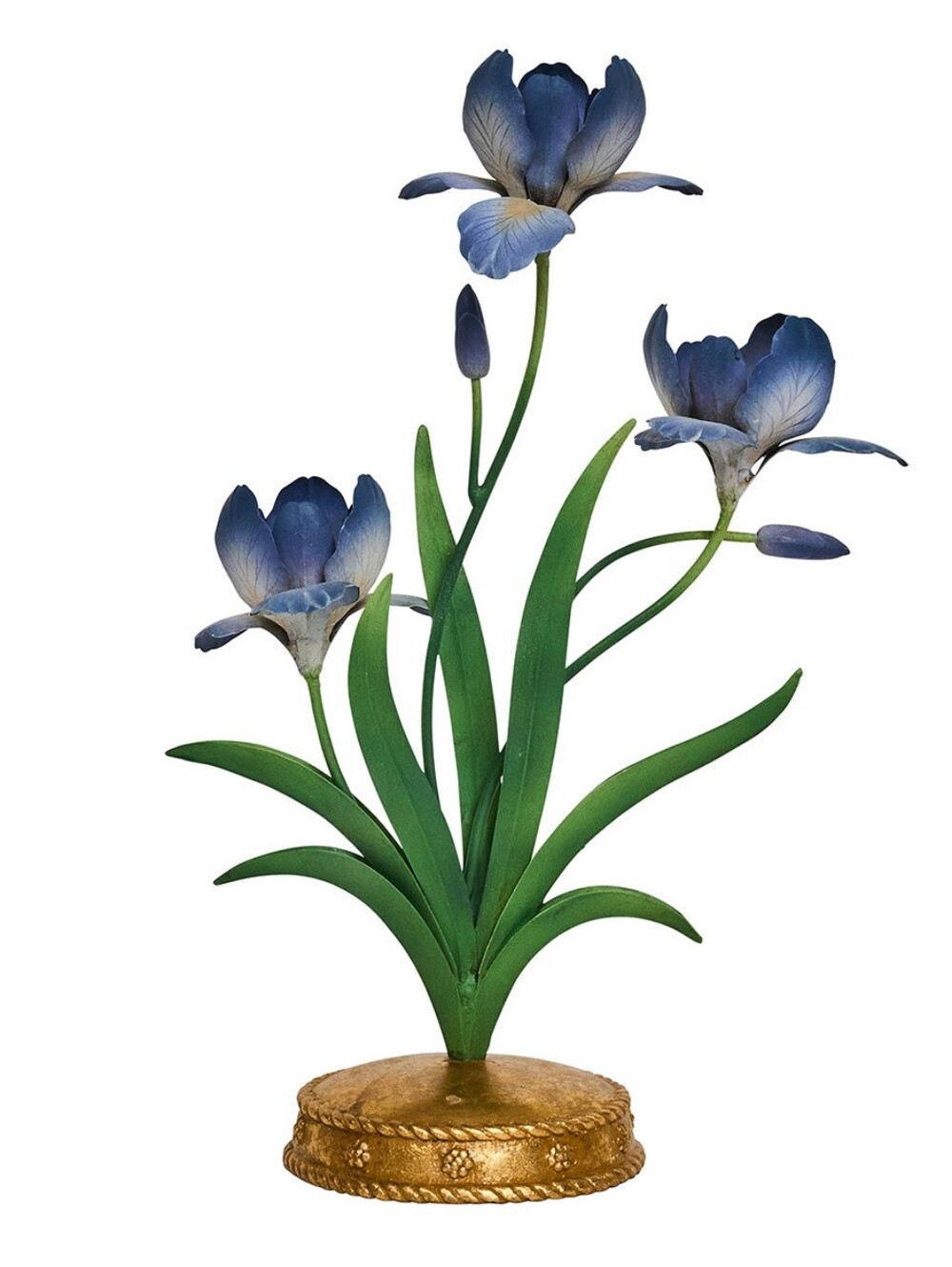 Juliska - Meadow Walk Iris Centerpiece Candelabra - Chambray (Blue) NWT
